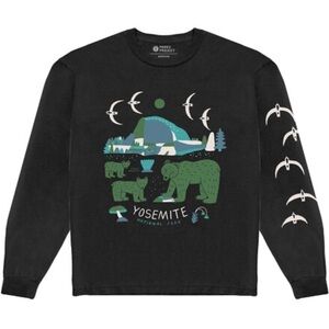 Parks Project Yosemite Cubs Long-Sleeve T-Shirt in black
